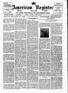 American Register Saturday 18 August 1906 Page 1