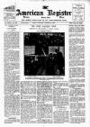American Register Saturday 20 October 1906 Page 1