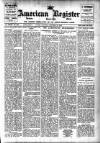 American Register Saturday 22 December 1906 Page 1