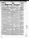 American Register Saturday 05 January 1907 Page 1