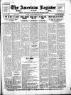 American Register Saturday 16 October 1909 Page 1