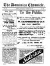 Dominica Chronicle Saturday 13 October 1917 Page 1