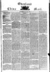 Overland China Mail Tuesday 24 May 1853 Page 1