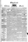 Overland China Mail Saturday 22 May 1858 Page 1