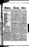 Madras Weekly Mail Saturday 29 January 1876 Page 1