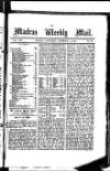 Madras Weekly Mail Saturday 02 December 1876 Page 1