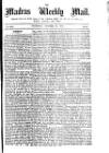 Madras Weekly Mail Thursday 28 October 1880 Page 1