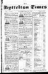 Lyttelton Times Saturday 31 January 1852 Page 1