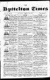 Lyttelton Times Saturday 14 February 1852 Page 1