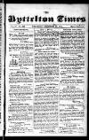 Lyttelton Times Wednesday 20 December 1854 Page 1