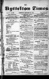 Lyttelton Times Saturday 20 January 1855 Page 1