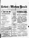Retford and Worksop Herald and North Notts Advertiser Tuesday 22 April 1919 Page 1