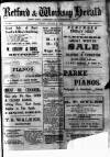 Retford and Worksop Herald and North Notts Advertiser Tuesday 03 January 1922 Page 1