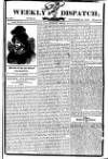 Weekly Dispatch (London) Sunday 22 November 1818 Page 1