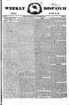Weekly Dispatch (London) Sunday 20 August 1837 Page 1