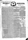 Weekly Dispatch (London) Sunday 03 September 1865 Page 1