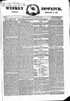 Weekly Dispatch (London) Sunday 18 February 1866 Page 1
