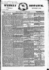 Weekly Dispatch (London) Sunday 08 September 1867 Page 1