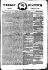 Weekly Dispatch (London) Sunday 10 August 1873 Page 1