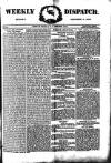 Weekly Dispatch (London) Sunday 05 October 1873 Page 1