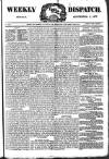 Weekly Dispatch (London) Sunday 02 September 1877 Page 1