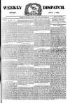 Weekly Dispatch (London) Sunday 01 June 1884 Page 1