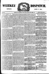Weekly Dispatch (London) Sunday 07 September 1884 Page 1