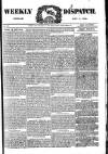 Weekly Dispatch (London) Sunday 01 November 1885 Page 1