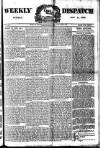 Weekly Dispatch (London) Sunday 11 November 1888 Page 1