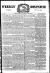 Weekly Dispatch (London) Sunday 25 November 1888 Page 1