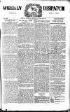 Weekly Dispatch (London) Sunday 01 December 1889 Page 1