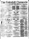 Coleshill Chronicle Saturday 19 December 1874 Page 1
