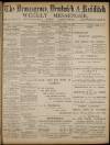 Bromsgrove & Droitwich Messenger Saturday 16 April 1898 Page 1