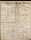Bromsgrove & Droitwich Messenger Saturday 01 April 1899 Page 1