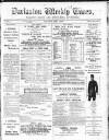 Darlaston Weekly Times Saturday 01 April 1882 Page 1
