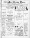 Darlaston Weekly Times Saturday 13 November 1886 Page 1