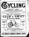 Cycling Saturday 07 March 1891 Page 1