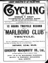 Cycling Saturday 16 May 1891 Page 1