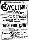 Cycling Saturday 03 October 1891 Page 1
