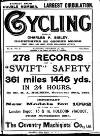Cycling Saturday 05 December 1891 Page 1