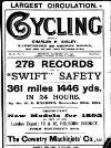Cycling Saturday 26 December 1891 Page 1