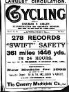 Cycling Saturday 23 January 1892 Page 1