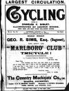 Cycling Saturday 30 January 1892 Page 1