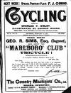Cycling Saturday 27 February 1892 Page 1