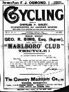 Cycling Saturday 05 March 1892 Page 1