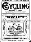 Cycling Saturday 12 March 1892 Page 1