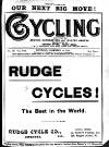 Cycling Saturday 10 November 1894 Page 1