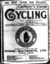 Cycling Saturday 08 January 1898 Page 1