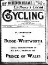 Cycling Saturday 31 May 1902 Page 1