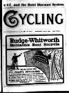 Cycling Wednesday 08 January 1908 Page 1
